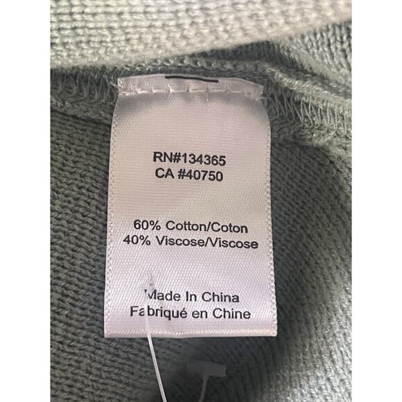 Marla Wynne Soft Knit 1X Kimono Topper Kaftan Mint Green 3/4 Sleeve Cardigan - Picture 7 of 8